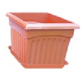 Square Plastic Potting Vase